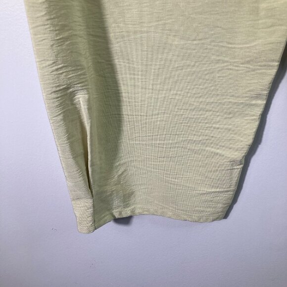 Womens Jackie Loves John Silk Wide Leg Crop Pants Light Green XL USA - Picture 6 of 9